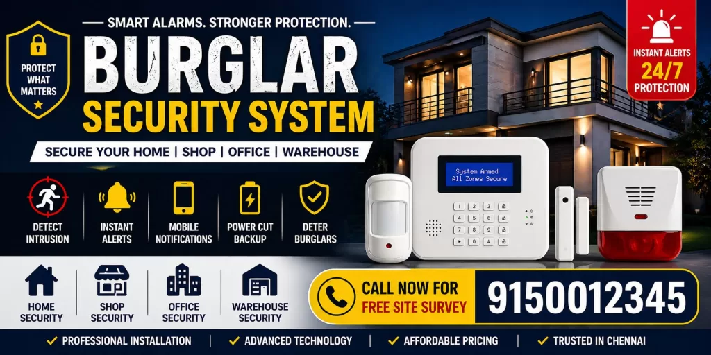 Burglar Security System in Chennai | Home & Business Safety