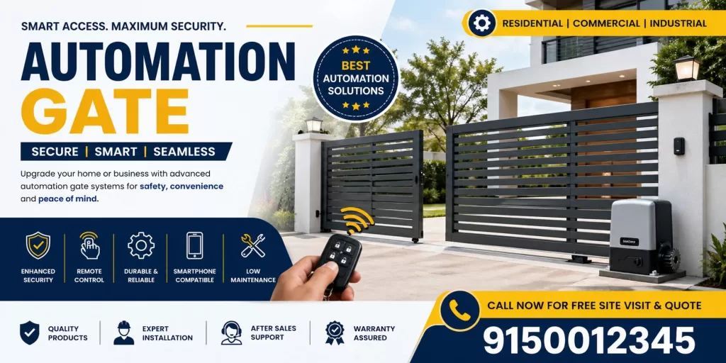 Automation Gate Chennai, India | Smart Gates for Home & Business