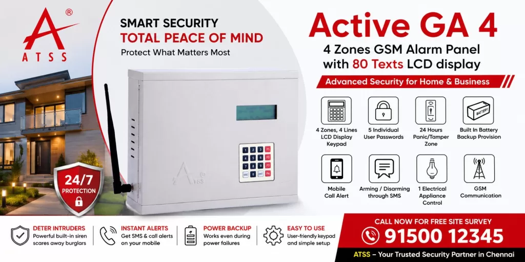 Burglar Alarm Chennai, India | Home & Business Security