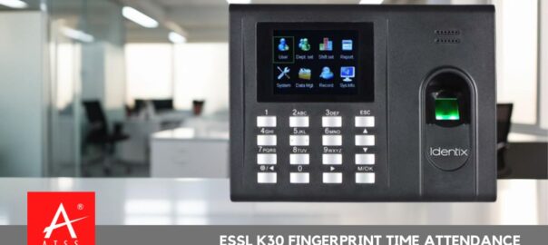 eSSL K30 fingerprint time attendance and access control system with biometric authentication.