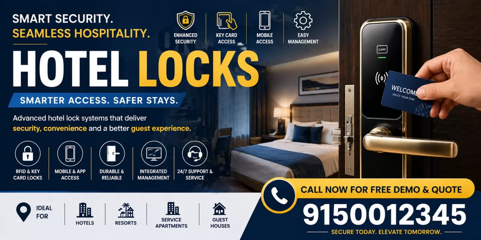 Hotel Locks Chennai, India | RFID & Smart Lock Solutions