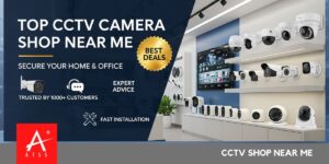 Exterior of a CCTV camera shop near me with product. cctv camera shop near me, cc camera shop near me, cctv shop near me, cctv store near me, security camera store near me, security camera shop near me
