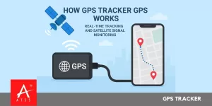 GPS tracker GPS showing real-time tracking and satellite signal monitoring