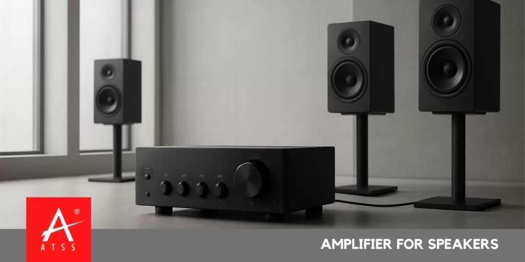 amplifier for speakers setup in home and office environment