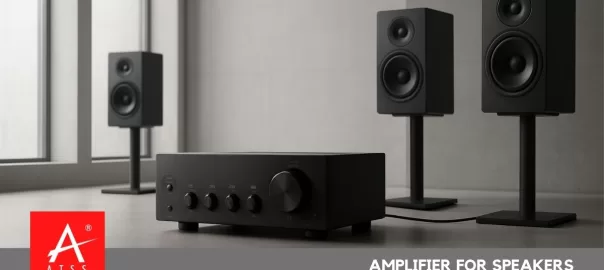 amplifier for speakers setup in home and office environment